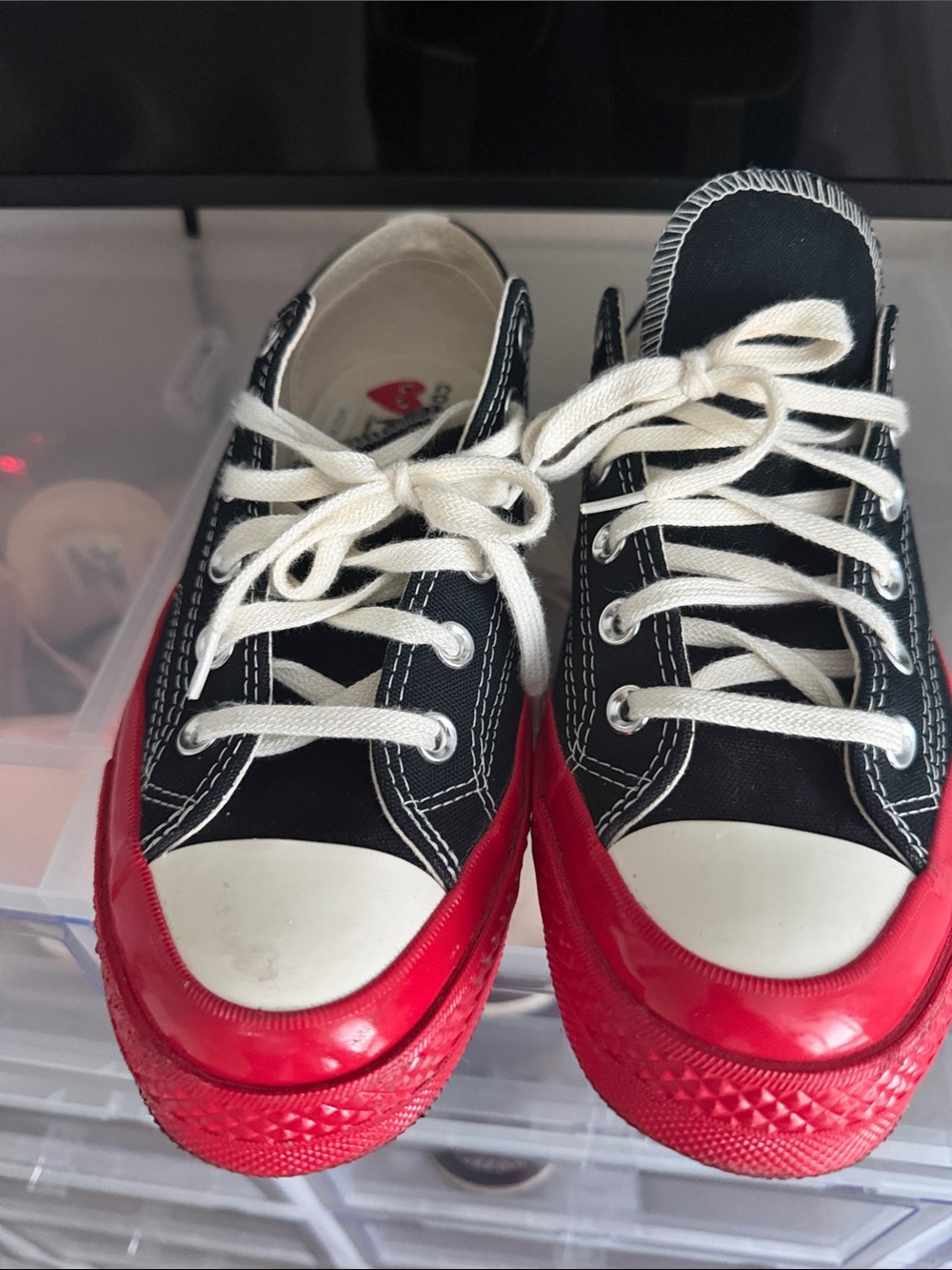 Comme des Garcons Play Converse Red Sole Low Too